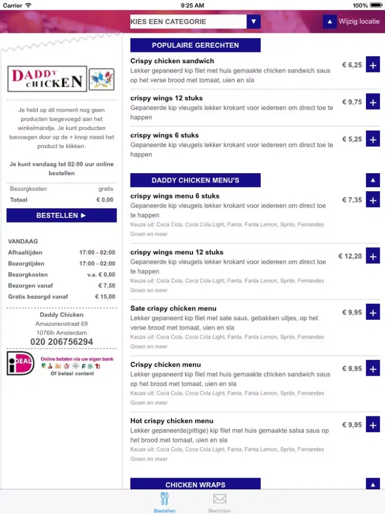 Capturas de tela do Daddy Chicken iPad 