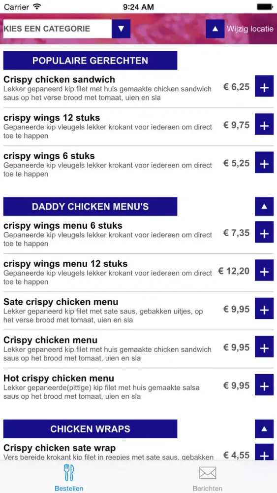 Capturas de tela do Daddy Chicken