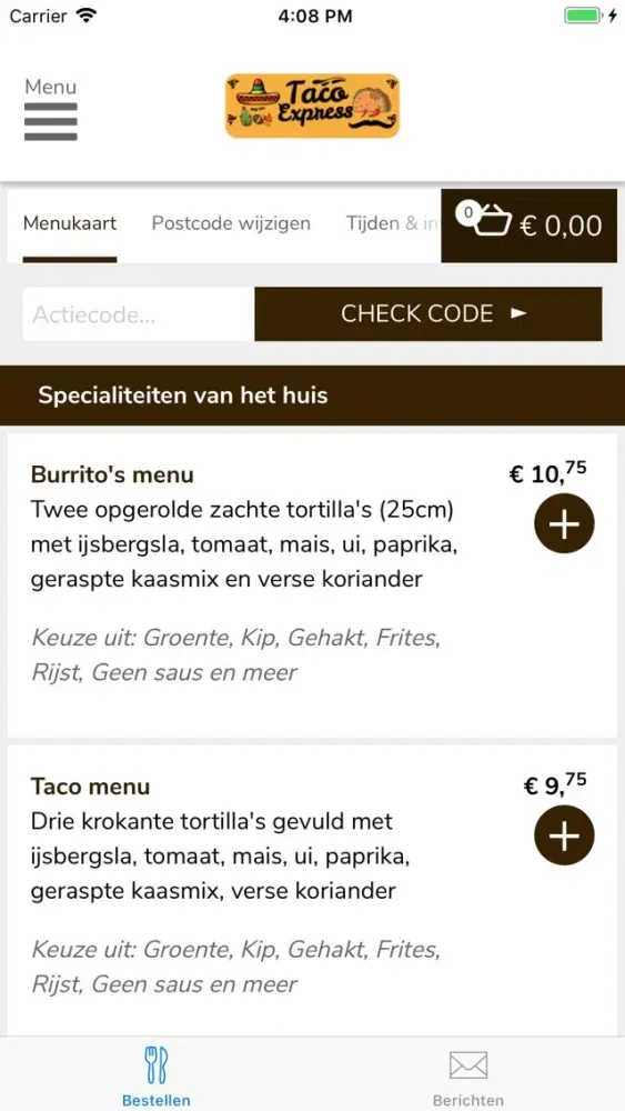 Captures d'écran de Taco Express (Dordrecht)
