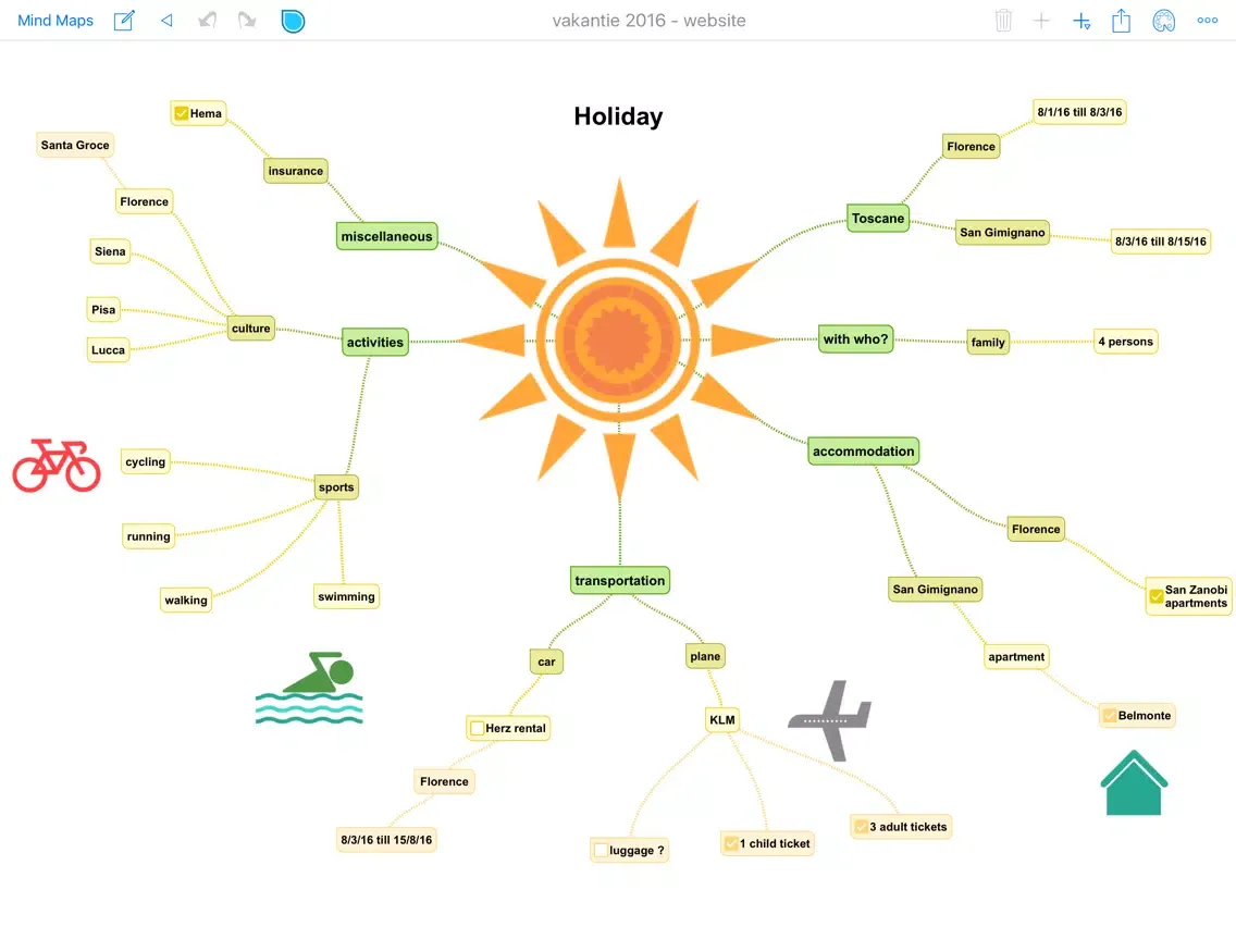 Ảnh chụp màn hình của SimpleMind (Legacy) iPad 