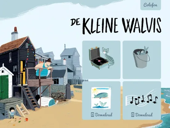 Captures d'écran de Benji Davies: De Kleine Walvis iPad 