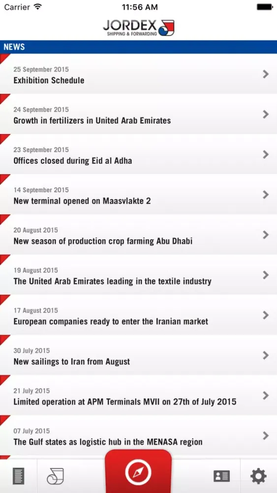 Capturas de tela do Jordex Shipping & Forwarding