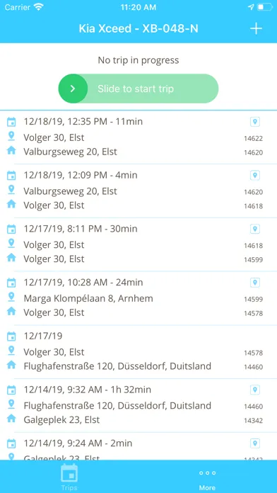 Captures d'écran de Track Assistant - Trip logging