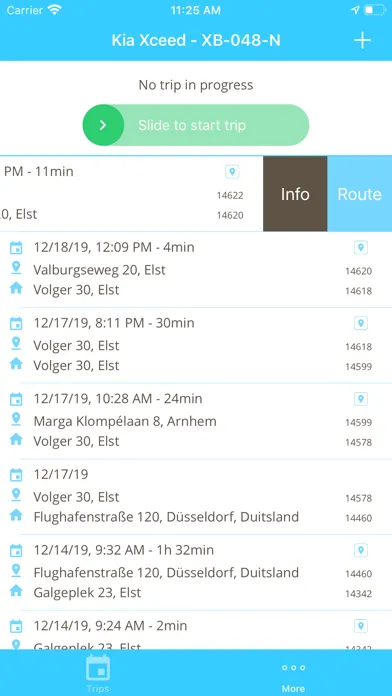 Captures d'écran de Track Assistant - Trip logging