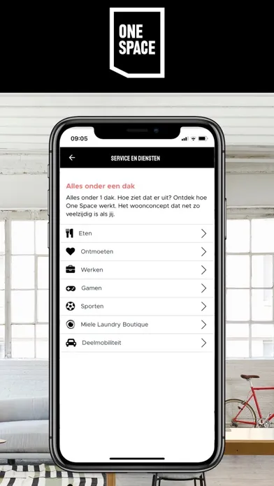 Zrzuty ekranu One Space app