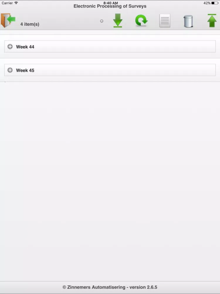 Capturas de pantalla de EPOS - Electronic Processing of Surveys iPad 