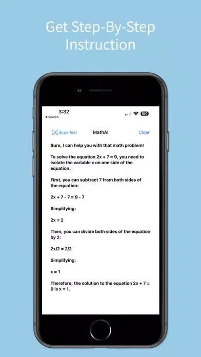 Tangkapan skrin MathAI- Chatbot