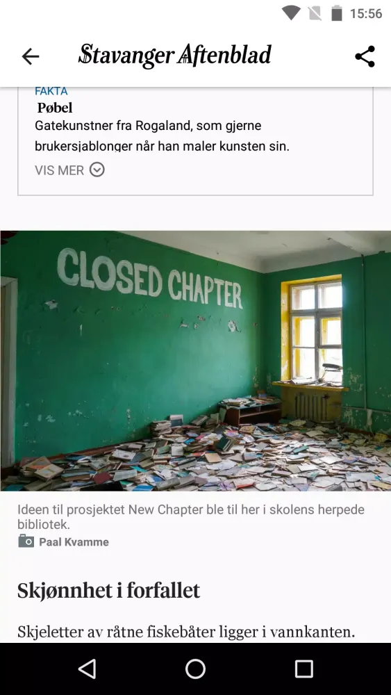 Zrzuty ekranu Stavanger Aftenblad