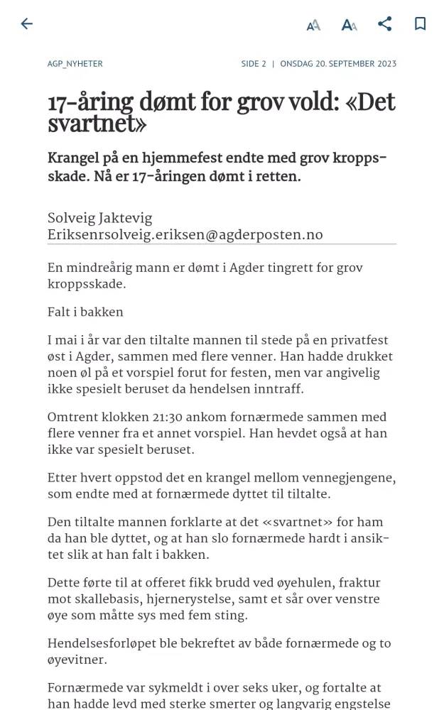 Agderposten eAvis स्क्रीनशॉट