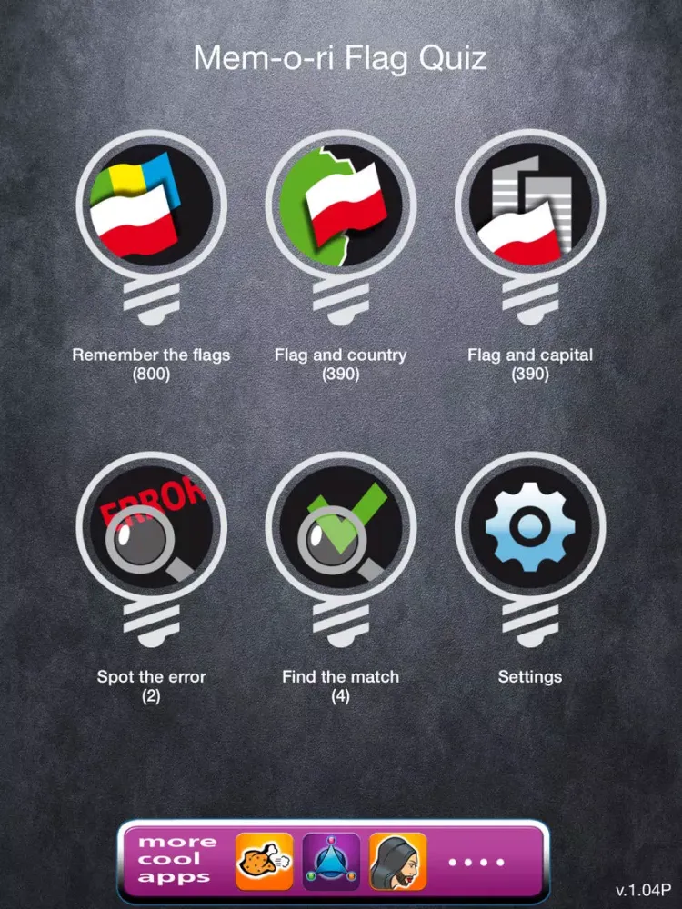 ภาพหน้าจอของ Mem-o-ri Flag Quiz - learn all the countries, flags and capitals and increase you geography knowledge iPad 