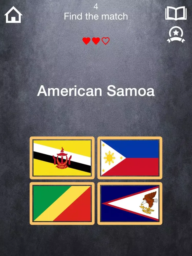 ภาพหน้าจอของ Mem-o-ri Flag Quiz - learn all the countries, flags and capitals and increase you geography knowledge iPad 