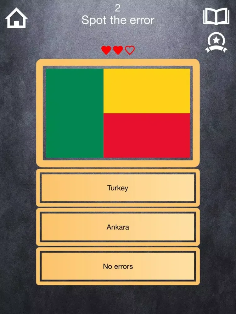 ภาพหน้าจอของ Mem-o-ri Flag Quiz - learn all the countries, flags and capitals and increase you geography knowledge iPad 