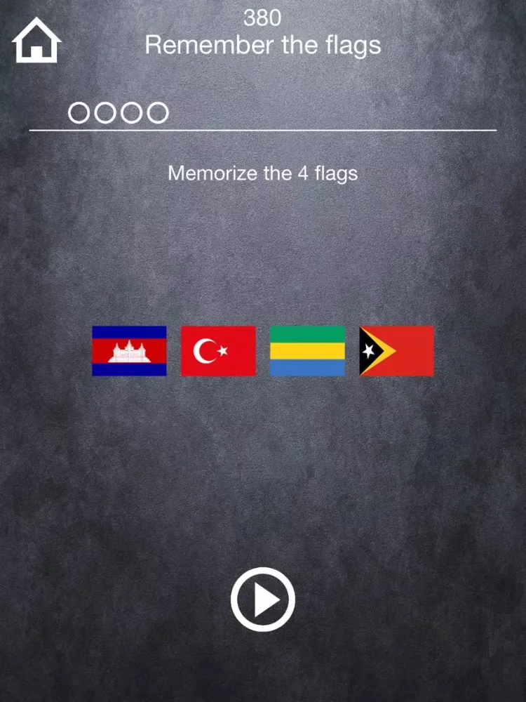 ภาพหน้าจอของ Mem-o-ri Flag Quiz - learn all the countries, flags and capitals and increase you geography knowledge iPad 