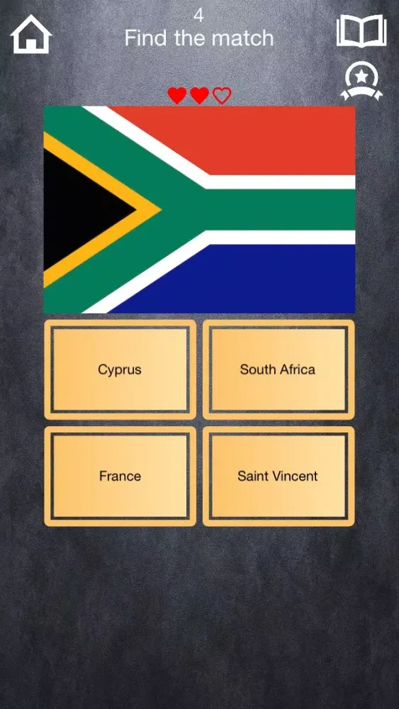 ภาพหน้าจอของ Mem-o-ri Flag Quiz - learn all the countries, flags and capitals and increase you geography knowledge