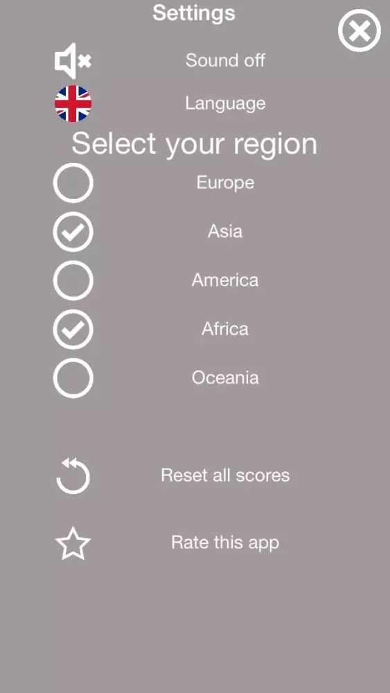 ภาพหน้าจอของ Mem-o-ri Flag Quiz - learn all the countries, flags and capitals and increase you geography knowledge