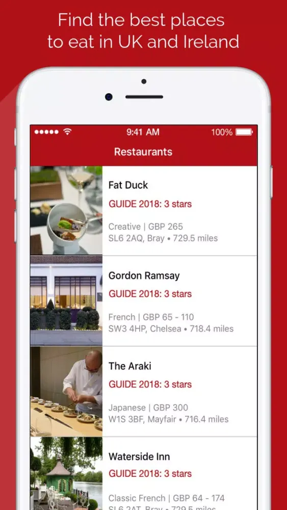 UK & IRL Restaurant Guide 2018 स्क्रीनशॉट