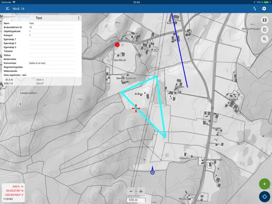Feltregistrering iPad 應用截圖