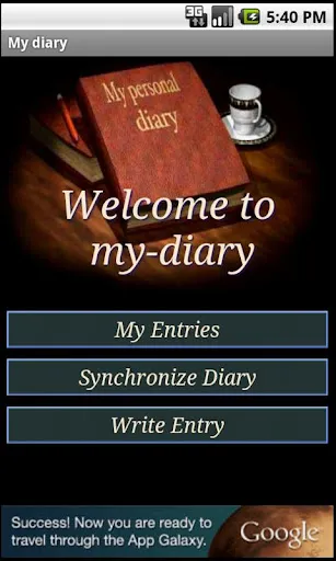 Capturas de tela do my-diary.org - a free diary
