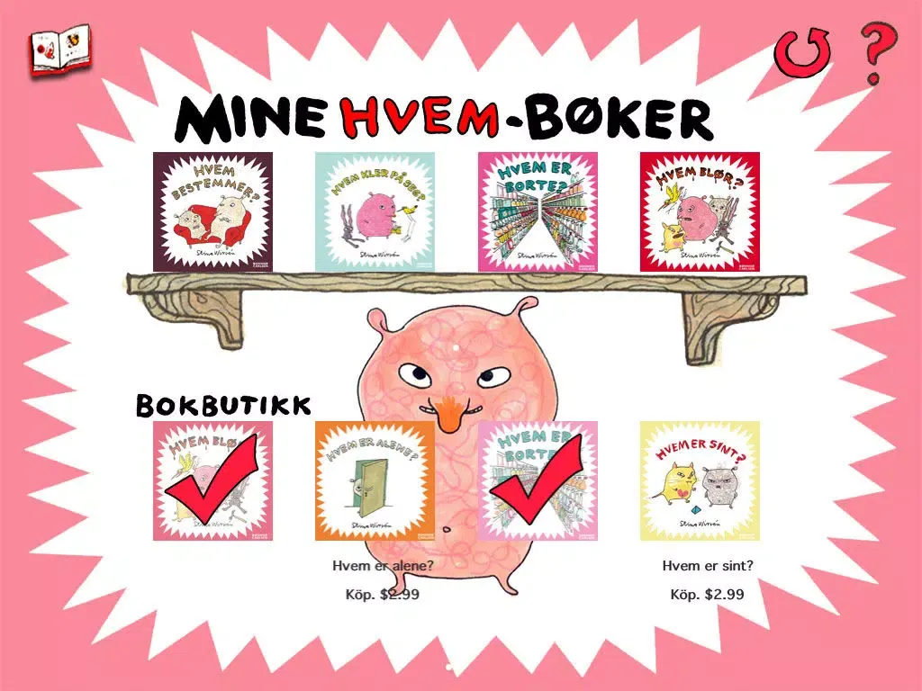 Capturas de tela do Hvem? – bildebøker for de aller minste. Les, se, lytt! iPad 