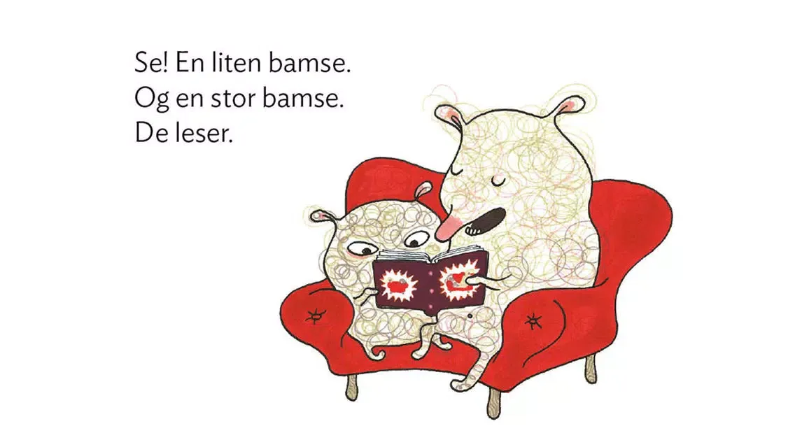 Capturas de tela do Hvem? – bildebøker for de aller minste. Les, se, lytt!