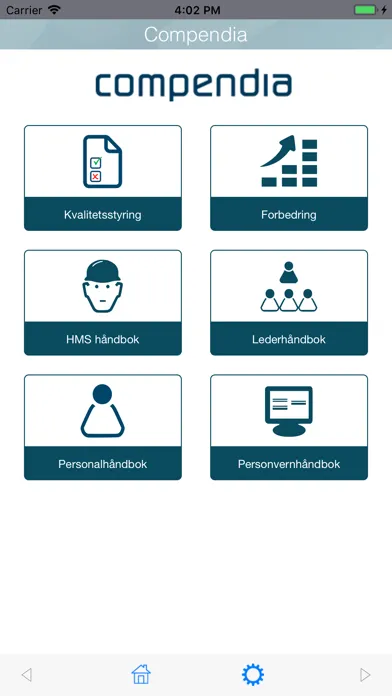 Zrzuty ekranu Compendia App