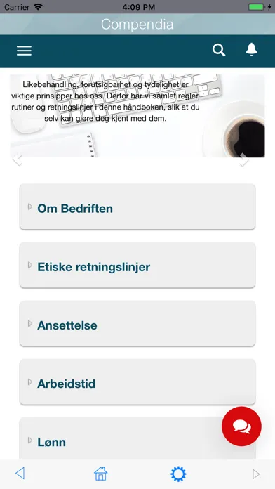 Zrzuty ekranu Compendia App
