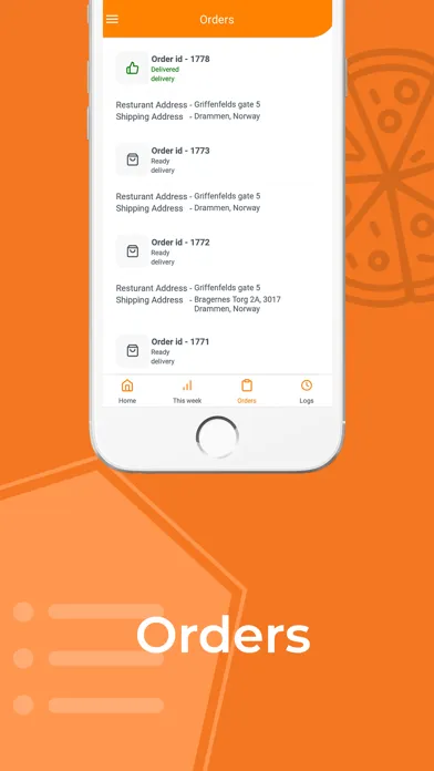 DineHome Driver App-Restaurant Ekran Görüntüleri