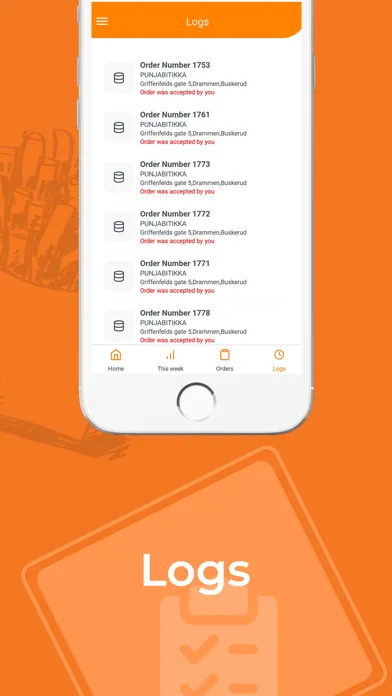 DineHome Driver App-Restaurant Ekran Görüntüleri