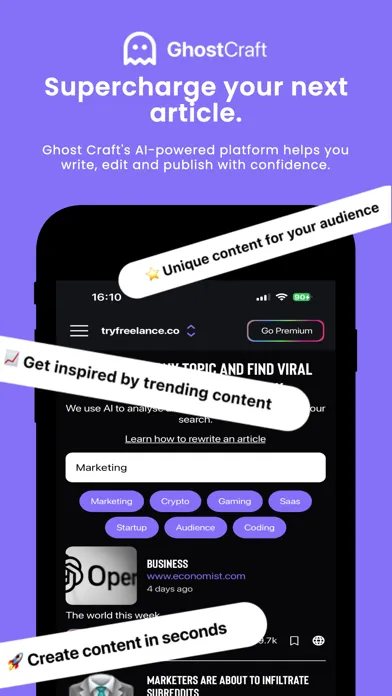Captures d'écran de Ghost Craft: AI Journalist