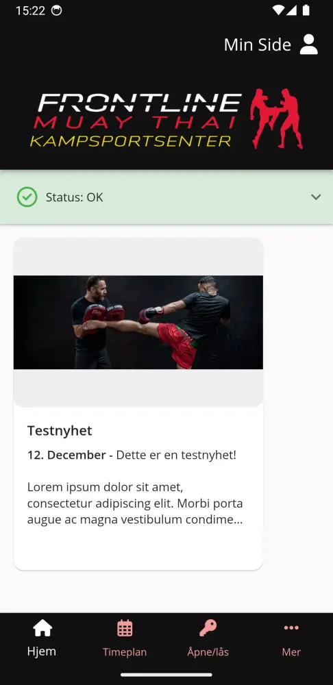 Capturas de tela do Frontline Muay Thai