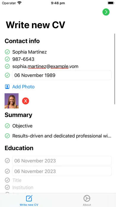 CV Fox - Professional resume سکرین شاٹس