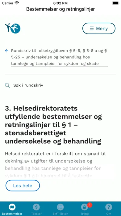 Capturas de tela do Det Gule Heftet