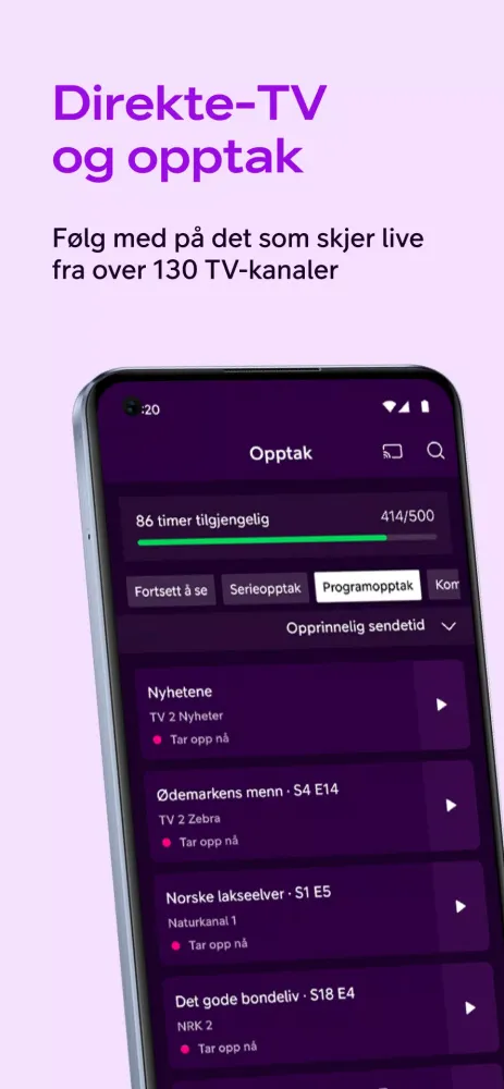 Captures d'écran de Telia Play