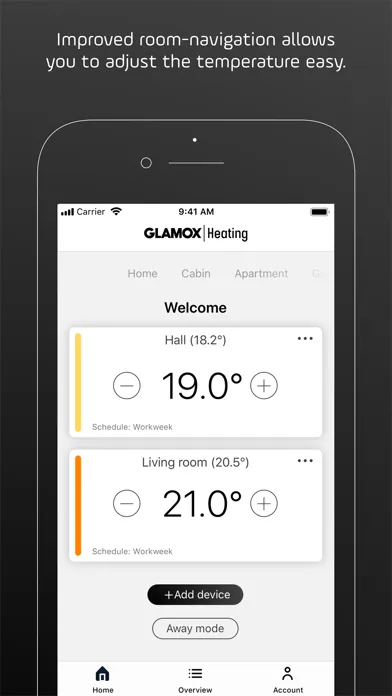 GLAMOX heating स्क्रीनशॉट
