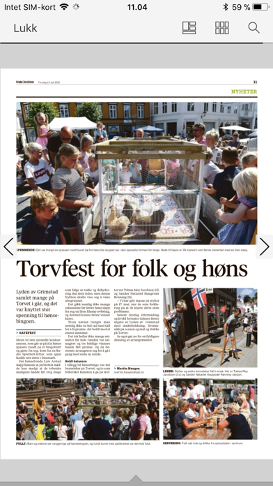 Capturas de pantalla de Grimstad Adressetidende eAvis