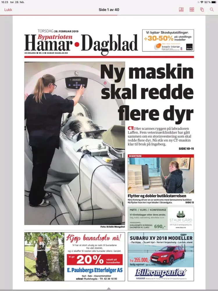 Hamar Dagblad eAvis iPad  スクリーンショット