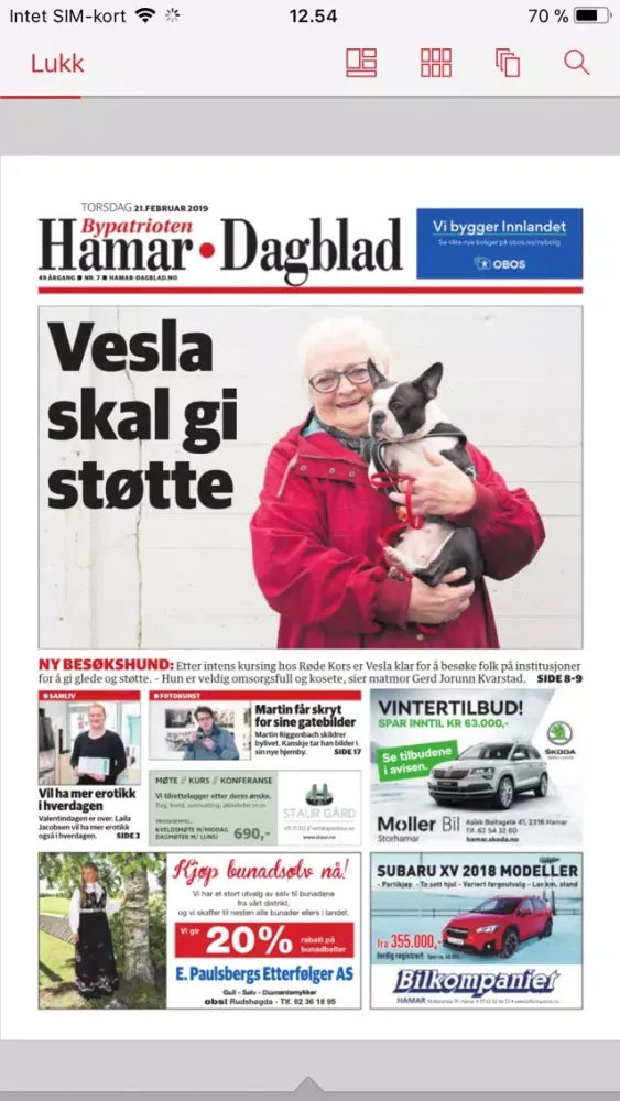 Hamar Dagblad eAvis スクリーンショット