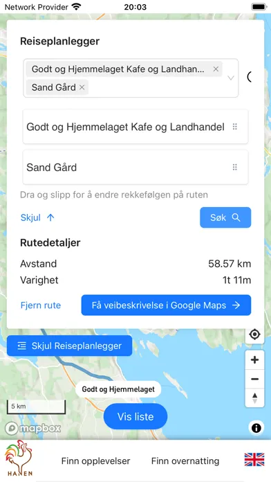 Tangkapan skrin HANEN - Norges bygdeperler