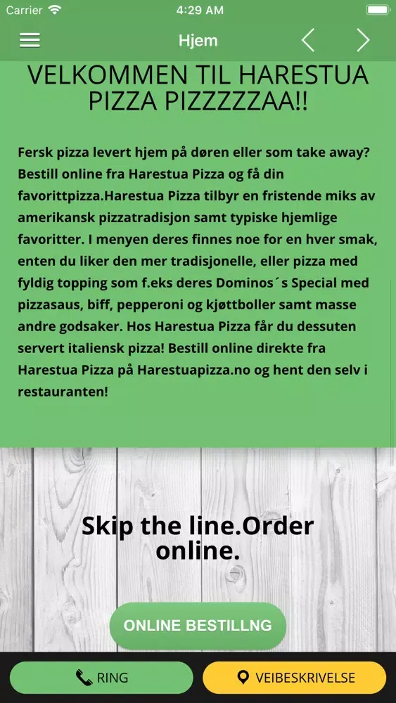 Capturas de pantalla de Nye harestuapizza