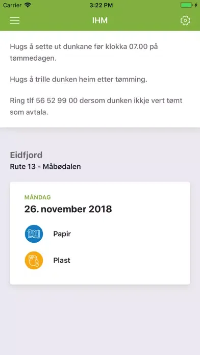 IHM Tømmekalender Screenshots