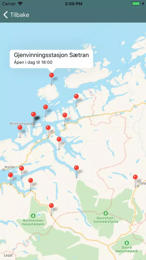 Tangkapan layar NIR Tømmekalender