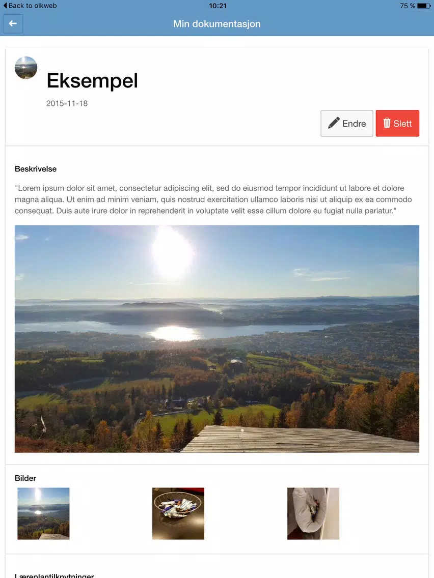 Olkweb iPad  Ekran Görüntüleri