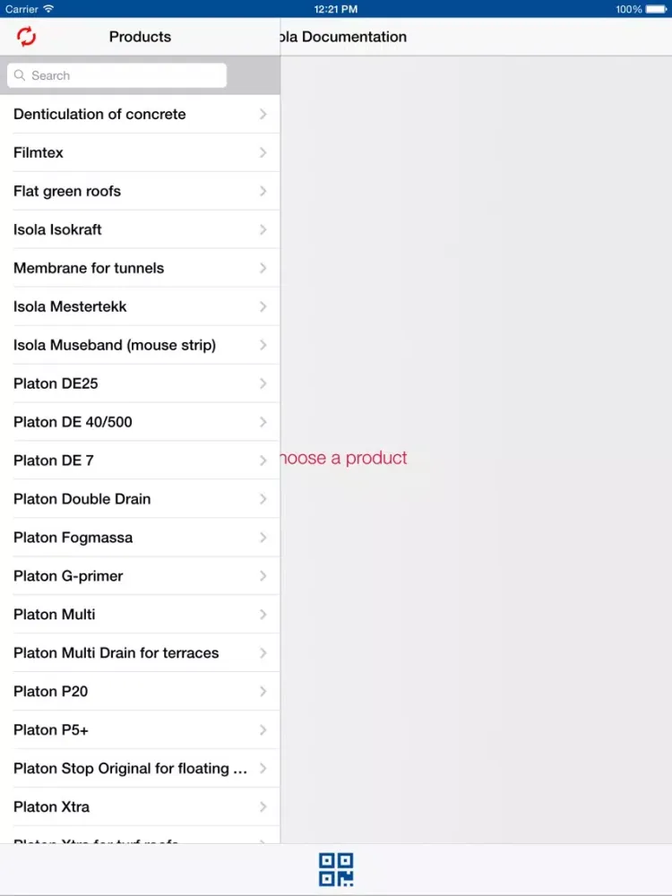 Isola product documentation iPad  سکرین شاٹس
