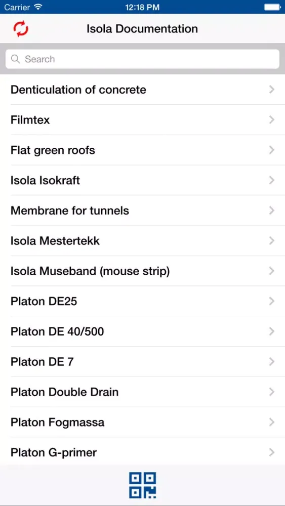 Isola product documentation سکرین شاٹس