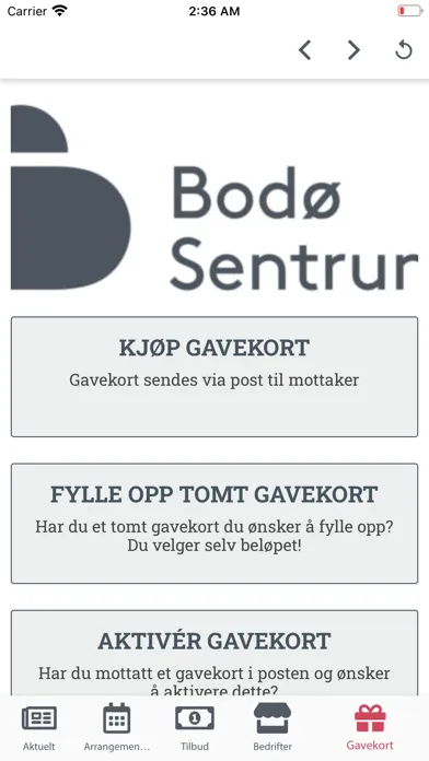 Captures d'écran de Bodø Sentrum