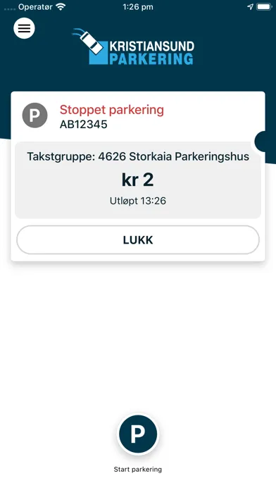 Ảnh chụp màn hình của Kristiansund Parkering