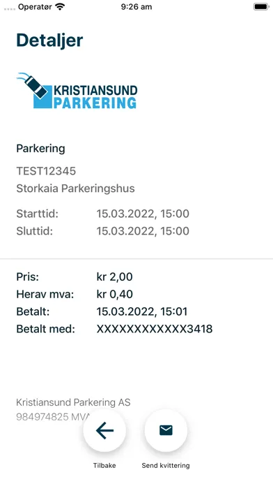 Ảnh chụp màn hình của Kristiansund Parkering