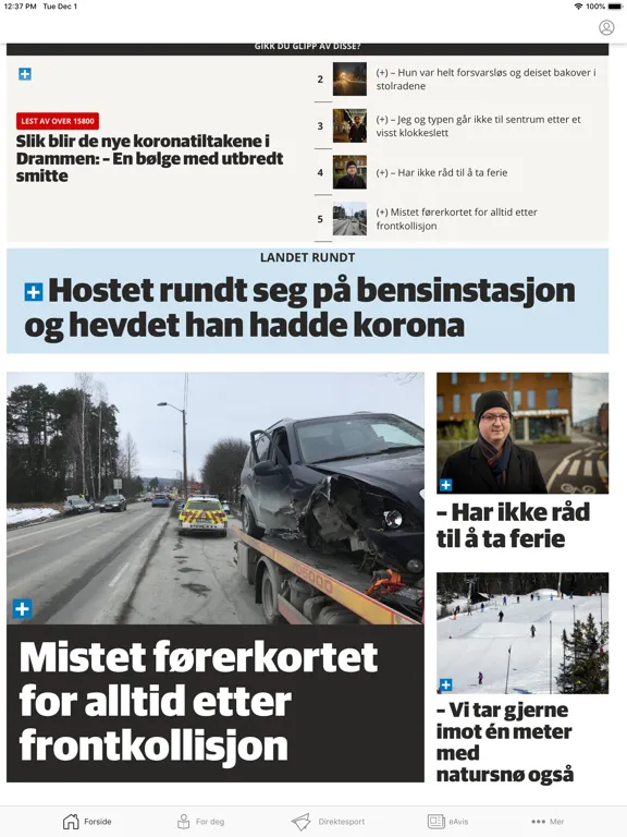 Capturas de pantalla de Kronstadposten iPad 