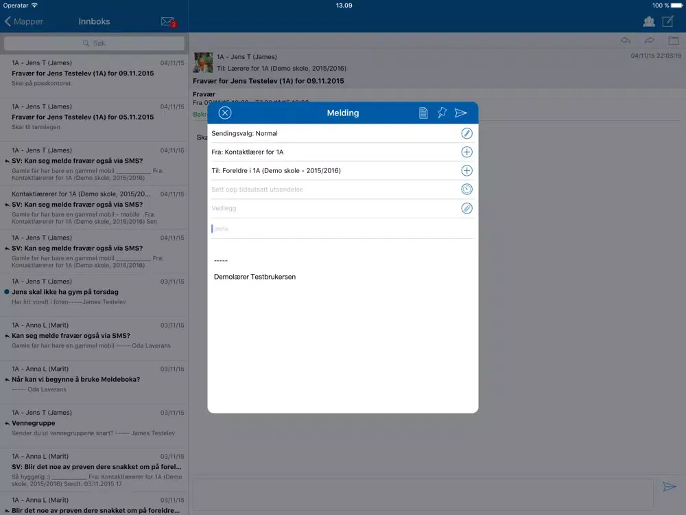 Meldeboka ansatt for Trondheim iPad  سکرین شاٹس