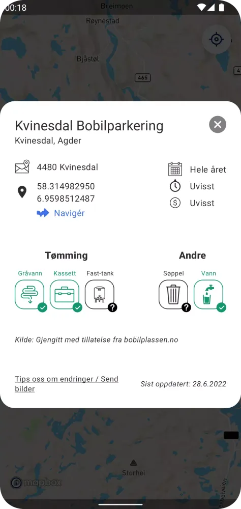Tømmestasjoner i Norge Ekran Görüntüleri
